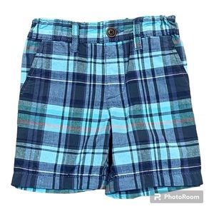 Oshkosh blue plaid shorts